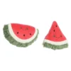 Ebba Mini Watermelon Rattle & Crinkle Set Precious Produce Adorable Baby Stuffed Animal Red 4"