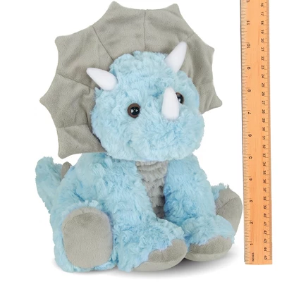 Bearington Collection Tracer Plush Triceratops Dinosaur Stuffed Animal, 11.5" 4 Bearington Collection Tracer Plush Triceratops Dinosaur Stuffed Animal, 11.5" - Image 4