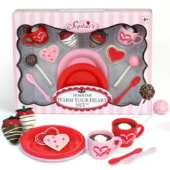Sophia’s Dessert Set With Hot Cocoa For 18 Inch Dolls, Red/Pink -Wild Republic Sales Store GUEST 1a98a3d9 ff2b 4981 9198 6b714179c977