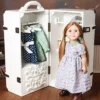 The Queen's Treasures 18 Inch Doll Furniture,Clothes Storage Trunk Case