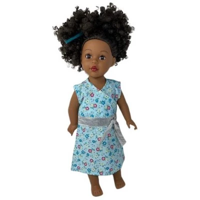 Doll Clothes Superstore Matching Girl And Doll Blue Glitter Dresses Size 5 2 Doll Clothes Superstore Matching Girl And Doll Blue Glitter Dresses Size 5 - Image 2