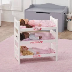 Badger Basket 1-2-3 Convertible Doll Bunk Bed With Bedding - Pink/Stripe -Wild Republic Sales Store GUEST 31229423 e310 4e40 a41a 57cf2c89ebbb