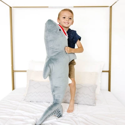 Melissa & Doug Giant Shark 3' Stuffed Animal 5 Melissa & Doug Giant Shark 3' Stuffed Animal - Image 5