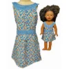 Size 12 Matching Girl And Doll Blue Flower Sundress