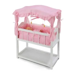 Badger Basket Doll Canopy Crib With Mobile & Storage Bins -Wild Republic Sales Store GUEST 3515938f 4485 4b64 84a6 653983d3c2a1