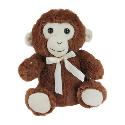 Northlight Pack Of 4 Plush Sitting Bear, Elephant, Monkey And Panda Stuffed Animal Figures 9" 2 Northlight Pack Of 4 Plush Sitting Bear, Elephant, Monkey And Panda Stuffed Animal Figures 9" - Image 2