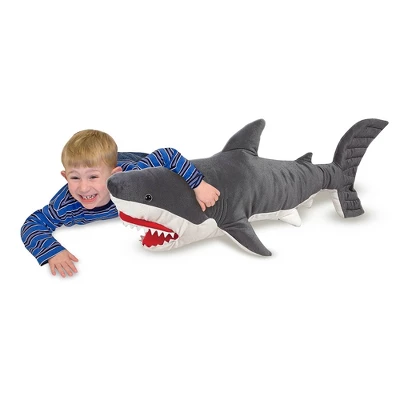 Melissa & Doug Giant Shark 3' Stuffed Animal 4 Melissa & Doug Giant Shark 3' Stuffed Animal - Image 4