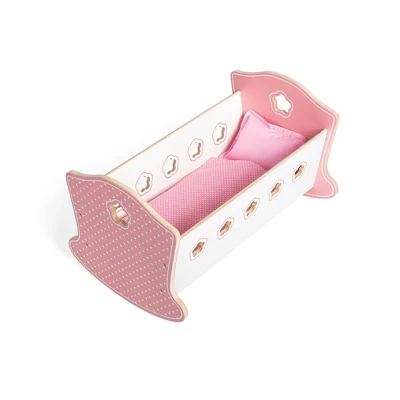Bigjigs Toys Wooden Cradle For 10"-12" Doll 2 Bigjigs Toys Wooden Cradle For 10"-12" Doll - Image 2