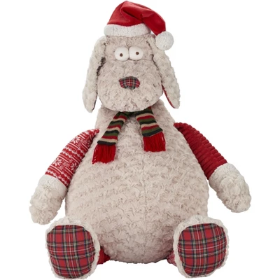 Mina Victory Plush Lines Xmas Animals 22" X 26" Indoor Holiday Christmas Animal 2 Mina Victory Plush Lines Xmas Animals 22" X 26" Indoor Holiday Christmas Animal - Image 2