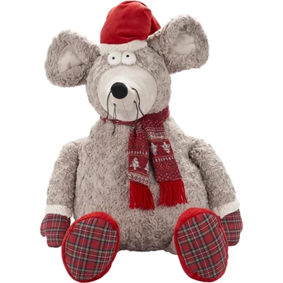 Mina Victory Plush Lines Xmas Animals 22" X 26" Indoor Holiday Christmas Animal 3 Mina Victory Plush Lines Xmas Animals 22" X 26" Indoor Holiday Christmas Animal - Image 3