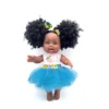 Orijin Bees Fro Puffy 12" Baby Bee Doll - Black Hair With Brown Eyes