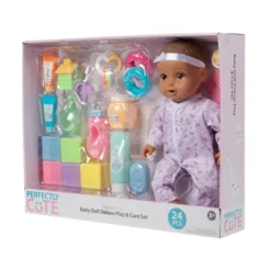 Perfectly Cute 24pc Baby Doll Deluxe Play And Care Set - Light Brown Hair -Wild Republic Sales Store GUEST 5175c040 1251 408a a906 86fd61c1e72f