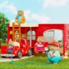 Li'l Woodzeez Honeysuckle Safety Department – 16pc Toy Fire Station Playset
