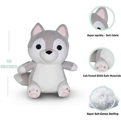Avocatt Gray Wolf Plush 1 Avocatt Gray Wolf Plush