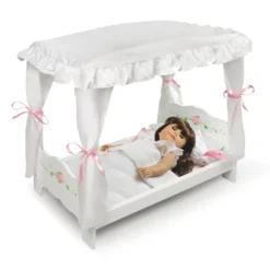 Badger Basket White Rose Doll Canopy Bed -Wild Republic Sales Store GUEST 6e61b190 48ec 4e4f 9747 09eecab0172d