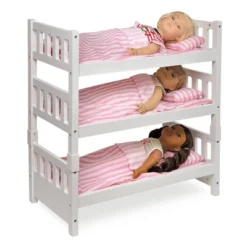 Badger Basket 1-2-3 Convertible Doll Bunk Bed With Bedding - Pink/Stripe -Wild Republic Sales Store GUEST 6f6e7d72 9a9b 487f 9c81 f341dceefaa5