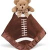 Bearington Baby Touchdown Snuggler, Football Plush Stuffed Animal Teddy Bear Security Blanket, Lovey 15"
