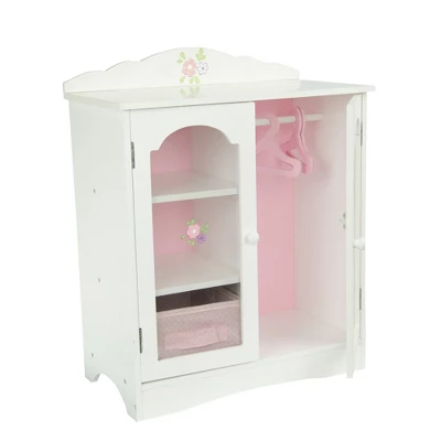Olivia's Little World - Little Princess 18" Doll Furniture - Fancy Closet With 3 Hangers 4 Olivia's Little World - Little Princess 18" Doll Furniture - Fancy Closet With 3 Hangers - Image 4