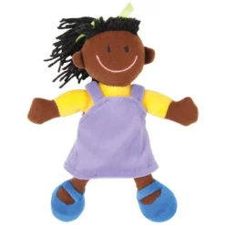Kaplan Early Learning Diverse Soft Dolls With Yarn Hair - Set Of 4