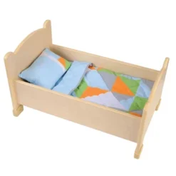 Kaplan Early Learning Wooden Doll Bed With Bedding -Wild Republic Sales Store GUEST 8045e41c 0147 4250 8d13 bfebcfd89b35