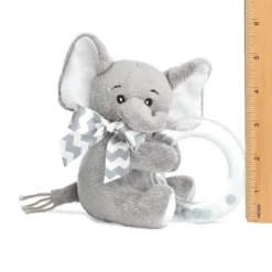 Bearington Collection Lil' Spout Plush Stuffed Animal Gray Elephant Ring Rattle, 5.5" -Wild Republic Sales Store GUEST 83817bf3 8c04 4348 88fc a3845d9c7073