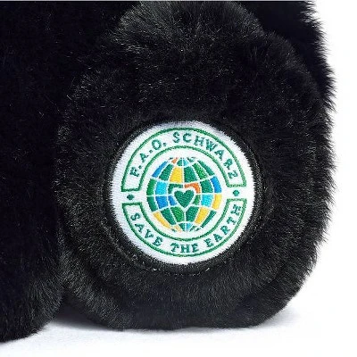 FAO Schwarz 10" Planet Love Recycled Bottle Black Panther Toy Plush 7 FAO Schwarz 10" Planet Love Recycled Bottle Black Panther Toy Plush - Image 7