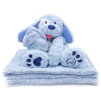 Plushible Blankie Besties 2-in-1 Plush And Blanket Blu-Boo Dog 7 Plushible Blankie Besties 2-in-1 Plush And Blanket Blu-Boo Dog - Image 7