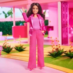 Barbie: The Movie Collectible Gloria Doll Wearing Pink Power Pantsuit