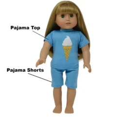 The New York Doll Collection Doll Four Pajamas Set