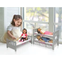 Badger Basket 1-2-3 Convertible Doll Bunk Bed With Baskets And Free Personalization Kit - Executive Gray -Wild Republic Sales Store GUEST 972f35d6 889e 446a b442 95dc0d51f841