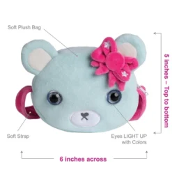 Adora Be Bright Purse For Little Girls - Stuffed Animal Bear Design - Eyes Light Up -Wild Republic Sales Store GUEST 9a1ba1a4 e5c2 4a91 8b03 0ffc62065db7