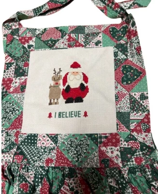 Adult Unisex I Believe Christmas Full Apron With Pockets 2 Adult Unisex I Believe Christmas Full Apron With Pockets - Image 2