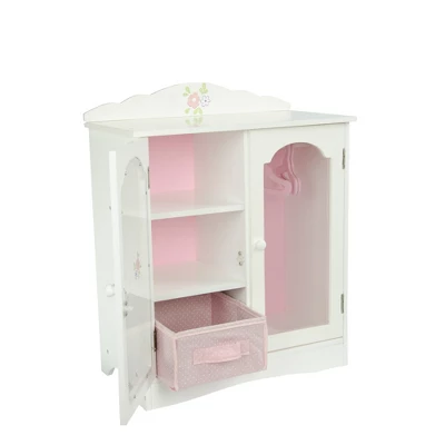 Olivia's Little World - Little Princess 18" Doll Furniture - Fancy Closet With 3 Hangers 5 Olivia's Little World - Little Princess 18" Doll Furniture - Fancy Closet With 3 Hangers - Image 5