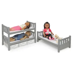 Badger Basket 1-2-3 Convertible Doll Bunk Bed With Baskets And Free Personalization Kit - Executive Gray -Wild Republic Sales Store GUEST b0a6b5e0 1266 4ee4 be2f 695e64aaf50b