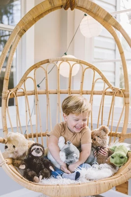 Bearington Collection Socks Plush Stuffed Animal Grey Striped Tabby Cat 15" 5 Bearington Collection Socks Plush Stuffed Animal Grey Striped Tabby Cat 15" - Image 5