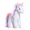 FAO Schwarz 13" White Unicorn Glow In The Dark Toy Plush
