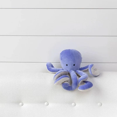 Manhattan Toy Sourpuss Octopus Velveteen Sea Life Toy Stuffed Animal, 13" 2 Manhattan Toy Sourpuss Octopus Velveteen Sea Life Toy Stuffed Animal, 13" - Image 2