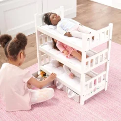 Badger Basket 1-2-3 Convertible Doll Bunk Bed With Bedding And Baskets - White Rose -Wild Republic Sales Store GUEST bac6cf69 0a34 490c 92e7 6723af21d91f