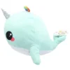 Underground Toys Glitter Galaxy Rainbow Spout Blue Narwhal 12-Inch Collectible Plush