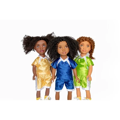 Healthy Roots Navy Blue Soccer Uniform Outfit For Dolls 2 Healthy Roots Navy Blue Soccer Uniform Outfit For Dolls - Image 2