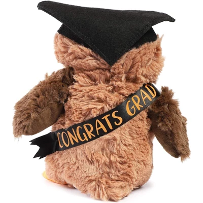 Blue Panda Class Of 2023 Graduation Owl Plush, Stuffed Animal Gift With Glasses & Grad Cap, Brown, 9.2 In 2 Blue Panda Class Of 2023 Graduation Owl Plush, Stuffed Animal Gift With Glasses & Grad Cap, Brown, 9.2 In - Image 2