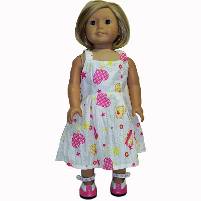 Doll Clothes Superstore Matching Girls And Doll Clothes Glittering Hearts Size 7 2 Doll Clothes Superstore Matching Girls And Doll Clothes Glittering Hearts Size 7 - Image 2