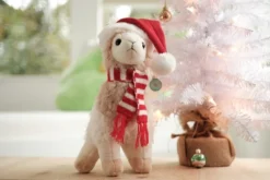 Bearington Holly The Holiday Llama: Hand-Sewn 10 Tall