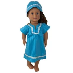 Doll Clothes Superstore Matching Girl And Doll Dress With Hat Size 7 -Wild Republic Sales Store GUEST dc7a0eb7 a692 4244 b8b9 dc00f12a6155