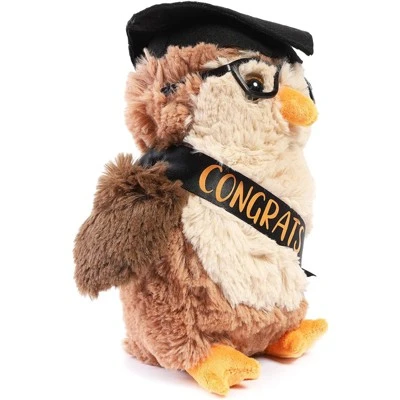 Blue Panda Class Of 2023 Graduation Owl Plush, Stuffed Animal Gift With Glasses & Grad Cap, Brown, 9.2 In 3 Blue Panda Class Of 2023 Graduation Owl Plush, Stuffed Animal Gift With Glasses & Grad Cap, Brown, 9.2 In - Image 3