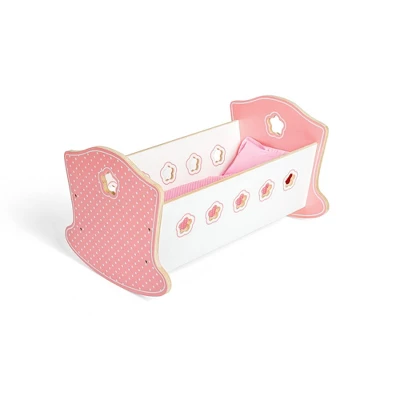 Bigjigs Toys Wooden Cradle For 10"-12" Doll 1 Bigjigs Toys Wooden Cradle For 10"-12" Doll
