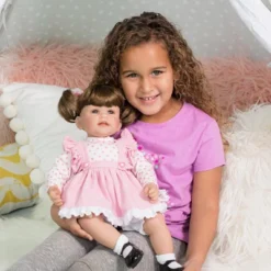 Adora Toddler Doll "Vintage Girl" With Pink Frill Pinafore Dress, Pink Baby Pantaloons And Black Mary Jane Shoes -Wild Republic Sales Store GUEST e324af64 d772 4b93 897f 1a6284cb939b