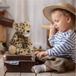 FAO Schwarz 10" Planet Love Recycled Bottle Amur Leopard Toy Plush