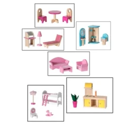 ShpilMaster Wooden Doll House With Toys And Furniture Accessories With LED Light For Ages 3+ -Wild Republic Sales Store GUEST f8b58daa 31f4 48c6 a246 89d5e3ec4bb9
