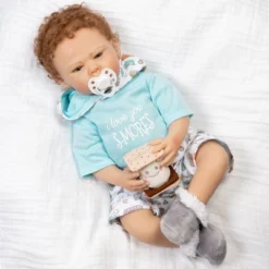 Paradise Galleries Reborn Baby Doll I Love You S-Mores 20 Inch Baby Doll - Brown Hair/Blue Gray Eyes -Wild Republic Sales Store GUEST fc6d7169 4615 4737 8ba0 b8e6895026e2